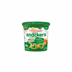 Happy Baby Organic Snackers Baked Grain Snack Gluten Free Creamy Spinach & Carrot -- 1.5 oz