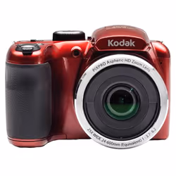 Kodak AZ252, 16.44 MP, 4608 x 3456 pixels, CCD, 25x, HD, Red