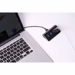 Sabrent HB-MC3B interface hub 5000 Mbit/s Black