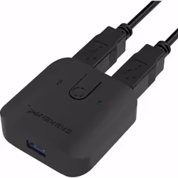 Sabrent USB-SW30, Black, Plastic, 61 mm, 58.4 mm, 20.3 mm, 215.45 g