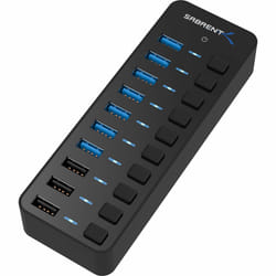 Sabrent HB-B7C3 interface hub USB 3.2 Gen 1 (3.1 Gen 1) Type-B 5000 Mbit/s Black