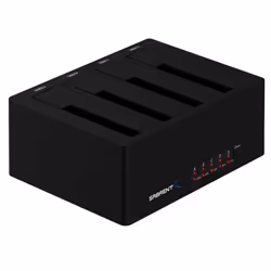 Sabrent DS-U3B4, HDD, SSD, Serial ATA, 2.5,3.5", USB 3.2 Gen 1 (3.1 Gen 1) Type-A, Black, 5 Gbit/s