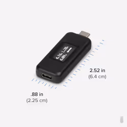 Plugable Technologies USB C Power Meter Tester for Monitoring USB-C Connections - Digital Multimeter for USB-C Cables, Laptops, Phones, Chargers - Driverless - Additional view 4
