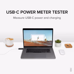 Plugable Technologies USB C Power Meter Tester for Monitoring USB-C Connections - Digital Multimeter for USB-C Cables, Laptops, Phones, Chargers - Driverless - Additional view 6