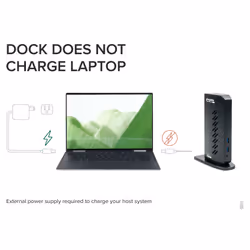 Plugable Technologies USB 3.0 and USB-C Dual 4K Display Docking Station with DisplayPort and HDMI for Windows and Mac (Dual 4K DisplayPort & HDMI, Gigabit Ethernet, Audio, 6 USB Ports) Vertical - Additional view 7