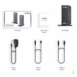 Plugable Technologies UD-3900Z Docking USB 3.2 Gen 1 (3.1 Gen 1) Type-C Black - Additional view 8