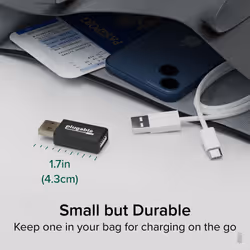 Plugable Technologies USB Data Blocker (5-Pack) Prevent Hacking Device, Protect Against Juice Jacking at Public USB Ports, Safe Charging Cybersecurity Gifts, Fast 1A Charge-Only Adapter for Android, Apple iOS - Additional view 4
