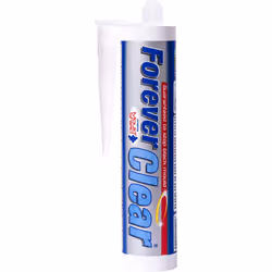 Everbuild Forever Clear Anti-mould Silicone Sealant, Clear, 295 ml