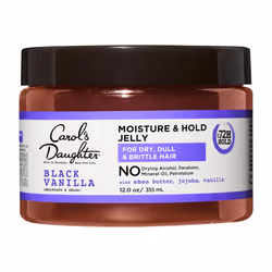 Carol's Daughter Black Vanilla Moisture and Hold Jelly Hair Gel For Dry Hair with Shea Butter Jojoba and Vanilla 12 Fl Oz