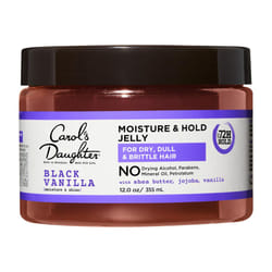 Carol's Daughter Black Vanilla Moisture and Hold Jelly  Hair Gel For Dry Hair with Shea Butter  Jojoba and Vanilla  12 Fl Oz