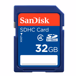 SanDisk SDSDB-032G-B35 32 GB SDHC Class 4 Memory Card - Blue (Label May Change)