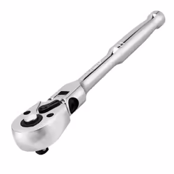 WORKPRO 12 Drive Flex Head Ratchet 72Tooth Ratchet Flex Head with Chromium Plating Quick Release Reversible Design 5 Degree