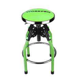 WORKPRO Garage Bar Stool  Heavy Duty Adjustable Hydraulic Shop Stool  29in to 33. 86in  330-Pound Capacity  Green