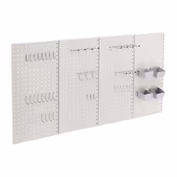 Amazon Basics Metal Pegboard Kit  Rust and Scratch Resistant - 48 Piec