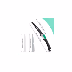 Mossy Oak Pruning Saw, Folding Hand Saw with Secure Lock, 3 Blades Made of Cr-V and 65Mn, for Wood, Bone, PVC, Tree Pruning, Camping, Hunting, Metal,