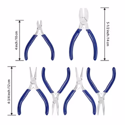 WORKPRO 7-Piece Jewelers Pliers Set Jewelry Tools Kit with Easy Carrying Pouch (Blue)