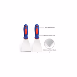 Wallpaper Scrapers 4Piece Stainless Steel Paint Scraper Wall Scraper Set with Soft Handle for Drywall Finishing Plaster Scraping Wallpaper