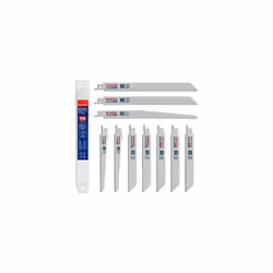 WORKPRO Reciprocating Saw Blades Set 10-Piece, Sabre Saw Blades for Wood/Metal Cutting, Made with HSS, Compatible with All Re ...