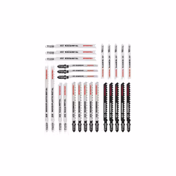 WORKPRO 25-Piece T-Shank Jig Saw Blade Set with Storage Case, Made with HCS/HSS/BIM, Assorted Blades for Wood, Plastic and Me ...