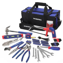 Tools Kit for Home Repair 156PC with Tool Bag, DIY Hand Tool Set - Including Pliers Set, Hex Key Set, Wrench Spanner, Screwdriver Bits, Precision