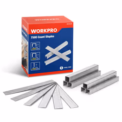 WORKPRO Heavy Duty T50 7500-Count Staples for Staple Gun 1/2""+3/8""