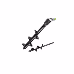 Auger Drill Bit Set with Hex Drive 2Piece Garden Post Hole Digger for Planting Bulbs Seedlings 4x22cm 8x30cm
