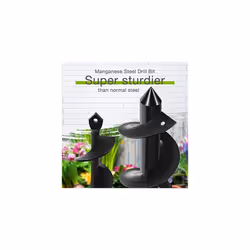 Auger Drill Bit Set with Hex Drive 2Piece Garden Post Hole Digger for Planting Bulbs Seedlings 4x22cm 8x30cm