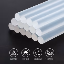 200 Hot Glue Sticks 100 x 7 mm Transparent Universal Glue Sticks for Hot Glue Gun Ideal for DIY Crafts, Hobbies
