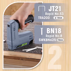 Cordless Staple Gun | 2 in 1 Electric Nail Gun with 1000pcs Staples and 1000pcs Nails | Lightweight Electric Stapler with Triple Safety Mechanism |