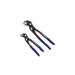 Water Pump Pliers Set 7 180mm and 10 250mm 2Piece Quick Adjustable Pipe Grips Slip Joint Plier Set with Wide Jaw Capacity and Non Slip Handle
