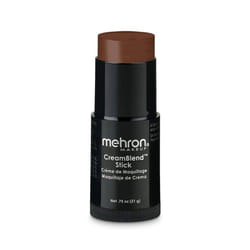 Mehron Makeup CreamBlend Stick | Face Paint  Body Paint  & Foundation Cream Makeup| Body Paint Stick .75 oz (21 g) (Sable Brown)