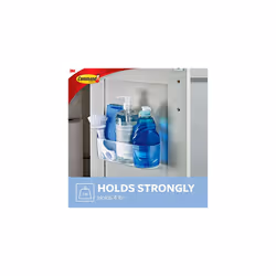 Command Large Caddy  Clear  with 4 Clear Indoor Strips  Organize Damage-Free