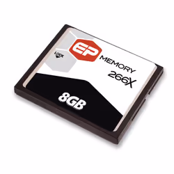 AddOn Networks EPCF/8GB-266X, 8 GB, CompactFlash, 45 MB/s, 40 MB/s, Black