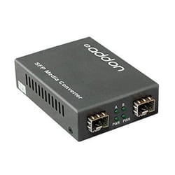 AddOn Networks ADD-GMC-2SFP network media converter 1000 Mbit/s 1550 nm Multi-mode, Single-mode Black