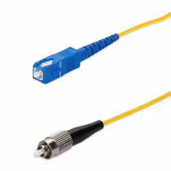 AddOn Networks 10m SC to FC Yellow OS2 Simplex OFNR (Riser-Rated) SMF Fiber Patch Cable