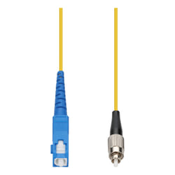 AddOn Networks 1m SC to FC Yellow OS2 Simplex OFNR (Riser-Rated) SMF Fiber Patch Cable