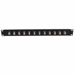 AddOn Networks ADD-2PNLP-12LCD, 12xLC Female, Black, 2-Plate Sliding Patch Panel