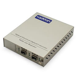 AddOn Networks ADD-MCC10G2SFP-SK network media converter 10000 Mbit/s White