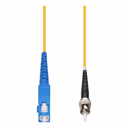AddOn Networks 0.5m SC to ST Yellow OS2 Simplex OFNR (Riser-Rated) SMF Fiber Patch Cable, 0.5 m, OFNR, OS2, SC, ST