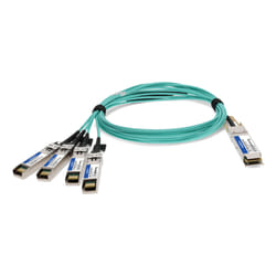 AddOn Networks QSFP-100GB-AOC10M-HP-AO InfiniBand/fibre optic cable 10 m QSFP28 4x QSFP28 MMF Aqua colour