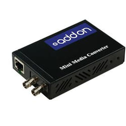 AddOn Networks ADD-GMCMN-LX-2ST network media converter 1000 Mbit/s 1310 nm Single-mode Black