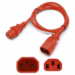 AddOn Networks ADD-C132C1418AWG7FTRD, 2.13 m, C13 coupler, C14 coupler, 100 - 250 V, 10 A