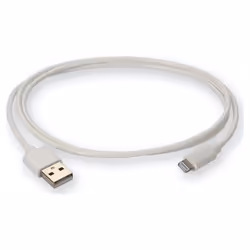 AddOn Networks USBA2LGT3FW-AO, Lightning, USB A, Male, Male, White, Straight