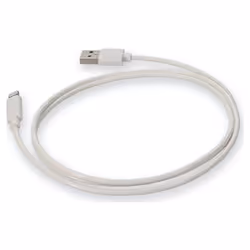 AddOn Networks USBA2LGT3FW-AO lightning cable White