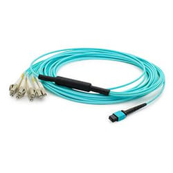AddOn Networks ADD-MPO-6LC5M5OM4 InfiniBand/fibre optic cable 5 m MPO/MTP 4x LC Aqua colour