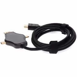 AddOn Networks HDMI4KDPMDPC-AA video cable adapter 1.8 m HDMI Type A (Standard) DisplayPort + Mini DisplayPort + USB Type-C Black