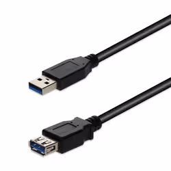 AddOn Networks 10ft USB A 3.0 (Male) to USB A 3.0 (Female) Black Cable, 5Gbps - Additional view 2