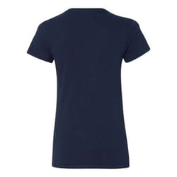 Gildan Heavy Cotton Womens V-Neck T-Shirt - Navy  M