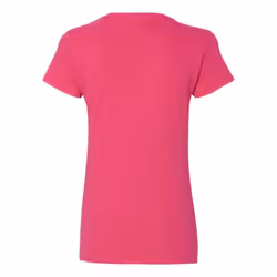 Gildan Heavy Cotton Womens V-Neck T-Shirt - Heliconia L