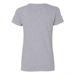 Gildan Heavy Cotton Womens V-Neck T-Shirt - Sport Grey  S